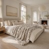 Snow Leopard Throw | Spotted Fur Blanket | Luxury Fur Throw