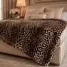 Animal Print Kunstfell-Decke | Leopardenmuster-Decke | Leopardenfell-Decke