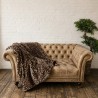 Animal Print Kunstfell-Decke | Leopardenmuster-Decke | Leopardenfell-Decke