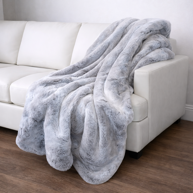 Grande couverture en fausse fourrure | Couverture ou couvre-lit en fausse fourrure extra épaisse, Koala