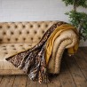 Animal Print Velvet Sofa Throw | Reversible Leopard Print Throw