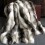 Italian Wolf striped faux fur throw blanket