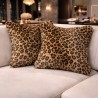 Leopard Kunstfellkissen | Tierdruck Kissen & Polster