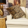 Leopard Kunstfellkissen | Tierdruck Kissen & Polster