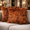 Zanzibar Fake Fur Kussens | Statement Bankkussens