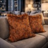 Zanzibar Fake Fur Kussens | Statement Bankkussens