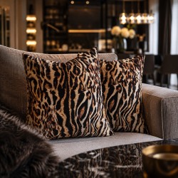 Chinoiserie Luxus Samtkissen | Orientalisch bedruckte Samtkissen
