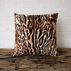 Animal Print Reversible Cushions | Safari Print Velvet Cushions