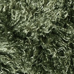 Green Mongolian Fur Fabric |  Curly Faux Fur Fabric | Green Craft Fur