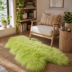 Ivory White Pure Sheepskin Vloerkleed | Natuurlijk Wit IJslands Schapenvacht Vloerkleed