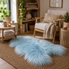 Pale Blue Sheepskin Rug | Modern Aqua Icelandic Sheepskin
