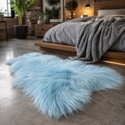 Ivory White Pure Sheepskin Vloerkleed | Natuurlijk Wit IJslands Schapenvacht Vloerkleed