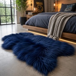 Ivory White Pure Sheepskin Vloerkleed | Natuurlijk Wit IJslands Schapenvacht Vloerkleed