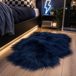 Tappeto in Pura Pelle di Pecora Avorio Bianco | Tappeto in Pelle di Pecora Islandese Bianco Naturale