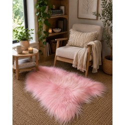 Tapis en Peau de Mouton Ivoire Blanc Pur | Tapis en Peau de Mouton Islandais Blanc Naturel