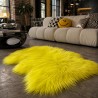 Bright Yellow Sheepskin Rug |  Long Haired Yellow Sheepskin
