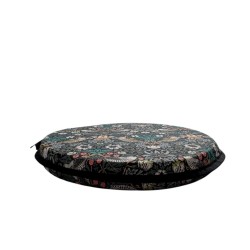Runder Bistro-Sitzpolster Strawberry Thief Navy | Runde Bistro-Stuhlkissen