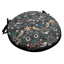 Round Bistro William Morris Seat Pads | Circular Chair Pads