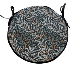 Round Bistro Willow Bough Seat Pads | William Morris Seat Pads |