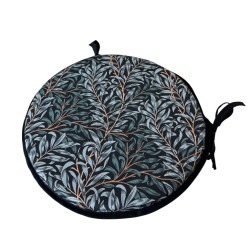 Round Bistro Willow Bough Seat Pads | William Morris Seat Pads |