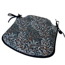 Cuscino per Sedia con Fiori "Strawberry Thief" Blu Navy | Cuscini per Sedia con Fiori |