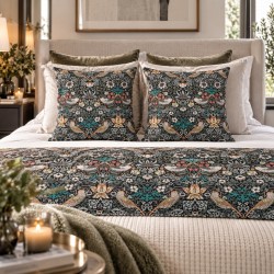 Aardbeienrover Karmozijnrode Kussenhoes | William Morris Kussens |