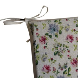 Floral Square Shaped Seat Pads | Flowery Square Shaped Chair Pads