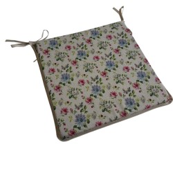 Floral Square Shaped Seat Pads | Flowery Square Shaped Chair Pads