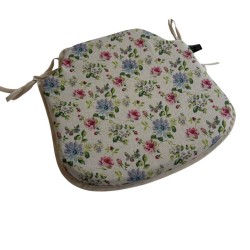 Floral Spindle Seat Pads | Flowery Spindle Shaped Chair Pads