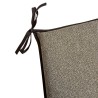 Herringbone Tapered Seat Pads| Brown Herringbone Tapered Chair Pads