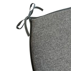 Coussins de siège en forme de D avec tapisserie de forêt tropicale naturelle | Coussins de siège classiques en forme de D