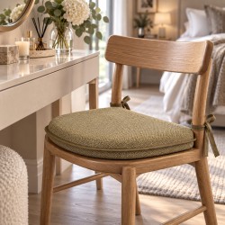 Herringbone D Shaped Seat Pads | Classic D Herringbone Chair Pads