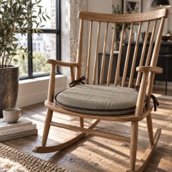 Coussin de Siège en Tapisserie de Forêt Tropicale Naturelle | Coussin de Chaise en Forme de Fuseau