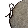 Large Herringbone Spindle Seat Pads | Spindle Shaped Brown Herringbone Chair Pads