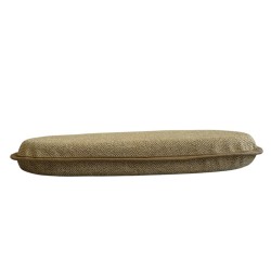 Large Herringbone Spindle Seat Pads | Spindle Shaped Mustard Herringbone Chair Pads