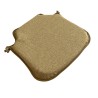 Small Herringbone Spindle Seat Pads | Spindle Shaped Mustard Herringbone Chair Pads