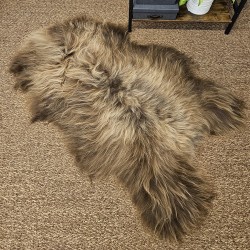 Tapis en Peau de Mouton Ivoire Blanc Pur | Tapis en Peau de Mouton Islandais Blanc Naturel