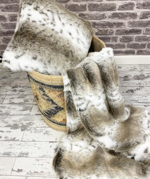Bison Faux Fur Throw