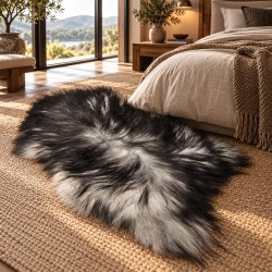 Large Icelandic Sheepskins | Dark Grey Sheepskin Rugs