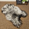 Extra Large Black & White Sheepskin Rug | Extra Large Icelandic Sheepskin