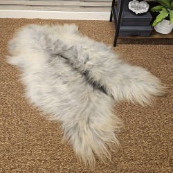 Ivory White Pure Sheepskin Vloerkleed | Natuurlijk Wit IJslands Schapenvacht Vloerkleed