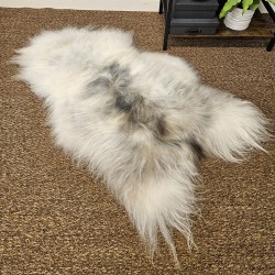 Tapis en Peau de Mouton Ivoire Blanc Pur | Tapis en Peau de Mouton Islandais Blanc Naturel