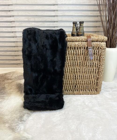 Black Panther Faux Fur Cushion