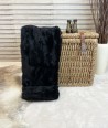 Faux Fur Cushions, Black Panther Faux Fur Cushion , faux-fur-throws