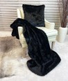 Faux Fur Cushions, Badger Faux Fur Cushion , faux-fur-throws