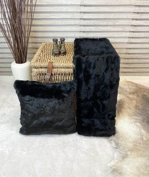 Faux Fur Cushions, Mink Faux Fur Cushion , faux-fur-throws