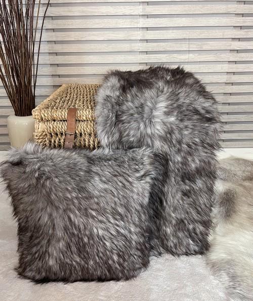 Golden Pheasant Faux Fur Throw