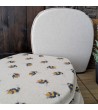 Small Bees reversible classic D seat pads