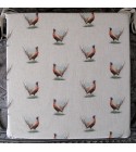 Small Pheasants Reversible Square Seat Pads