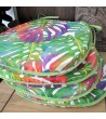 Chair pads in Tropical Leaves design in sets of 4, 6 or 8